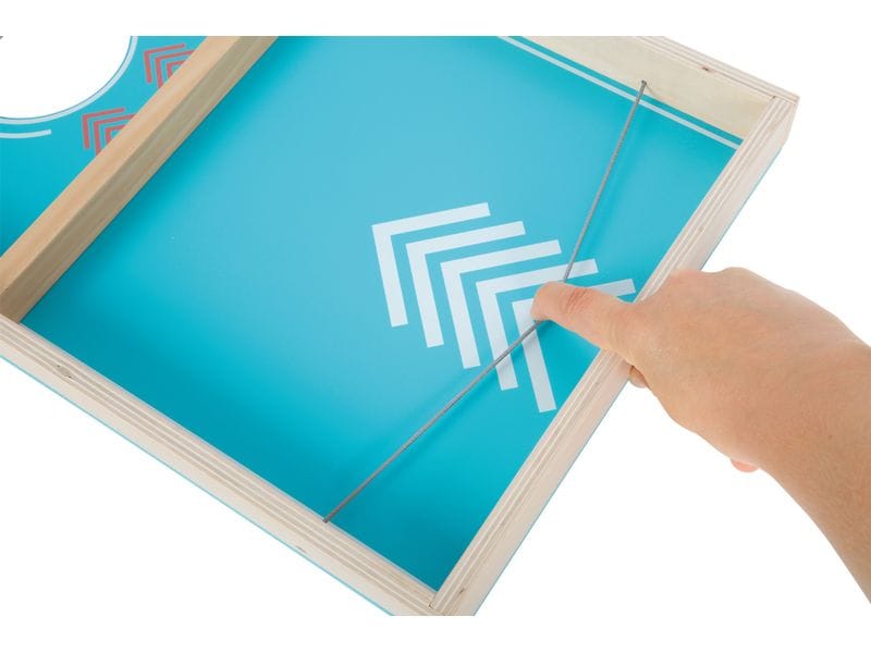 small foot Cornhole und Sling Puck Spiel «Active» Multifunktionales 2-in-1 Wurfspiel aus Holz