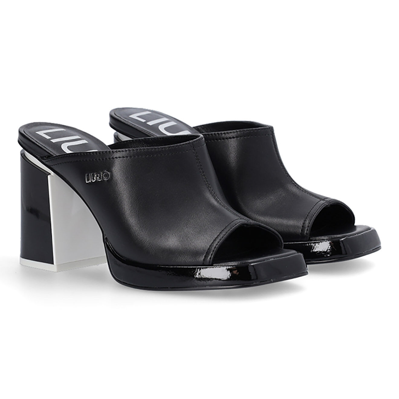 Liu-Jo Mules Clémence noires - Talon 10 cm