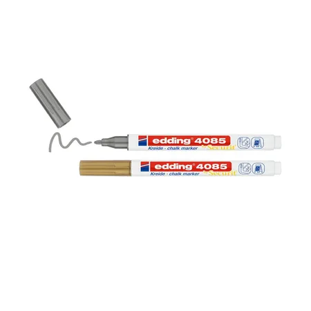 edding 4085 Kreidemarker Metallic, 1 - 2 mm, 2er Set