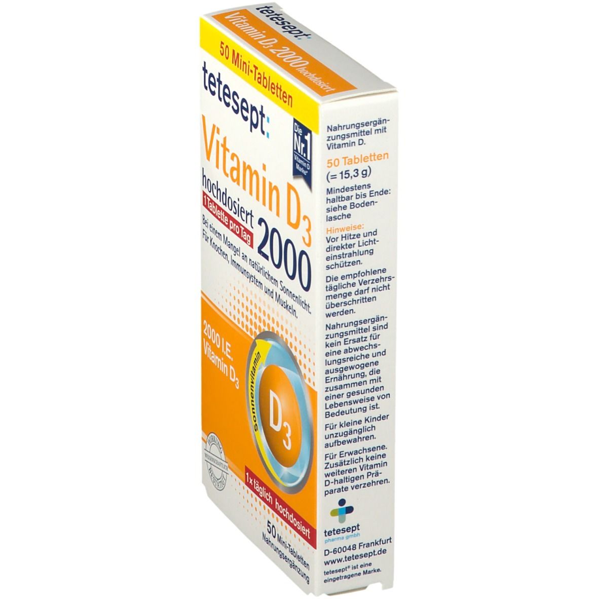 tetesept® Vitamin D3 2000 hochdosiert