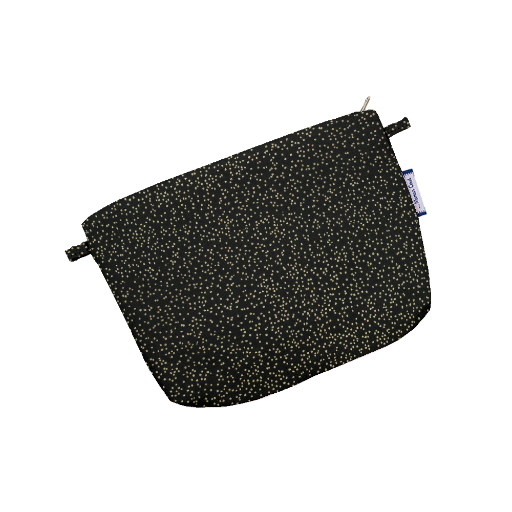 Mini Pochette Tissu Noir Pailleté
