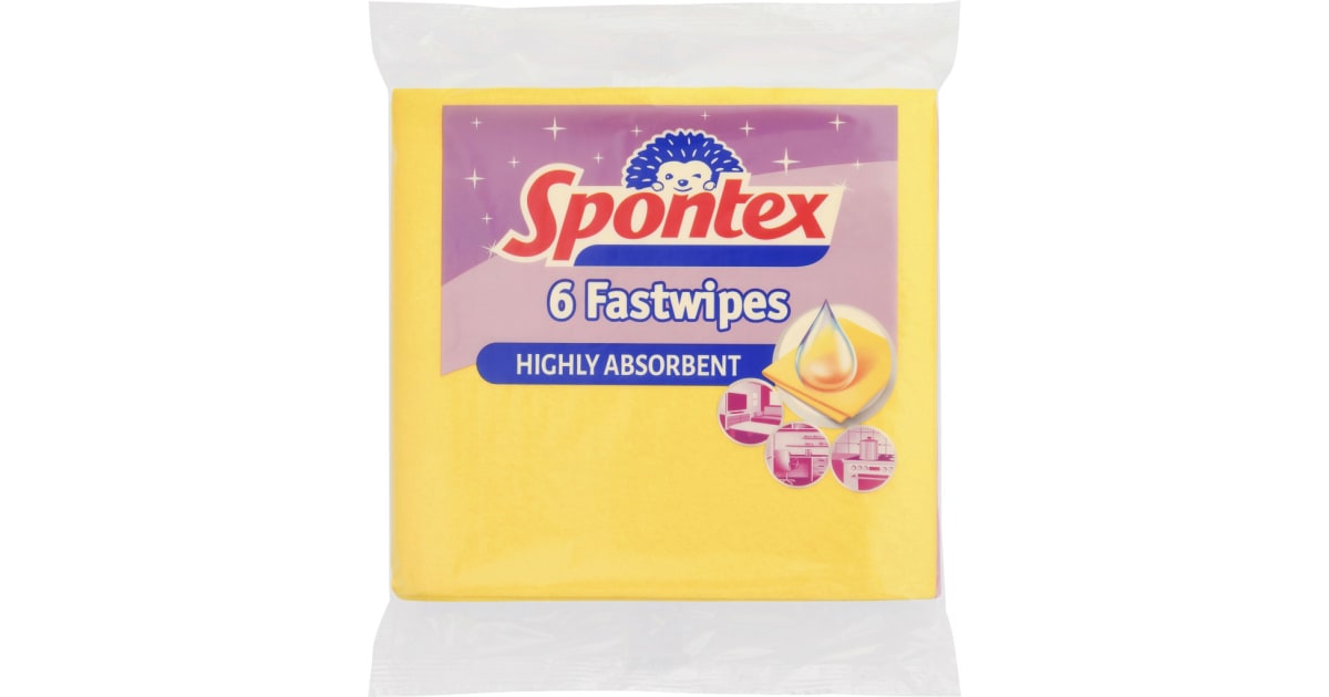 Spontex Fastwipes Allzwecktücher 6er-Packung
