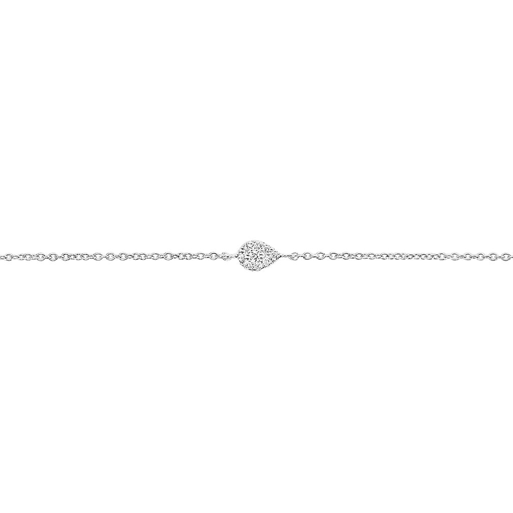 Bracelet Adhira Or Blanc Diamant