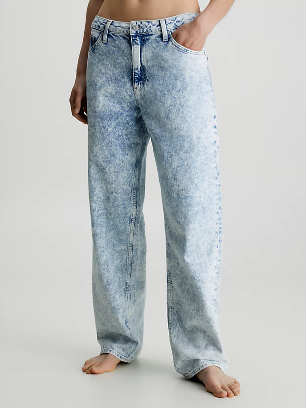 Calça jeans reta dos anos 90