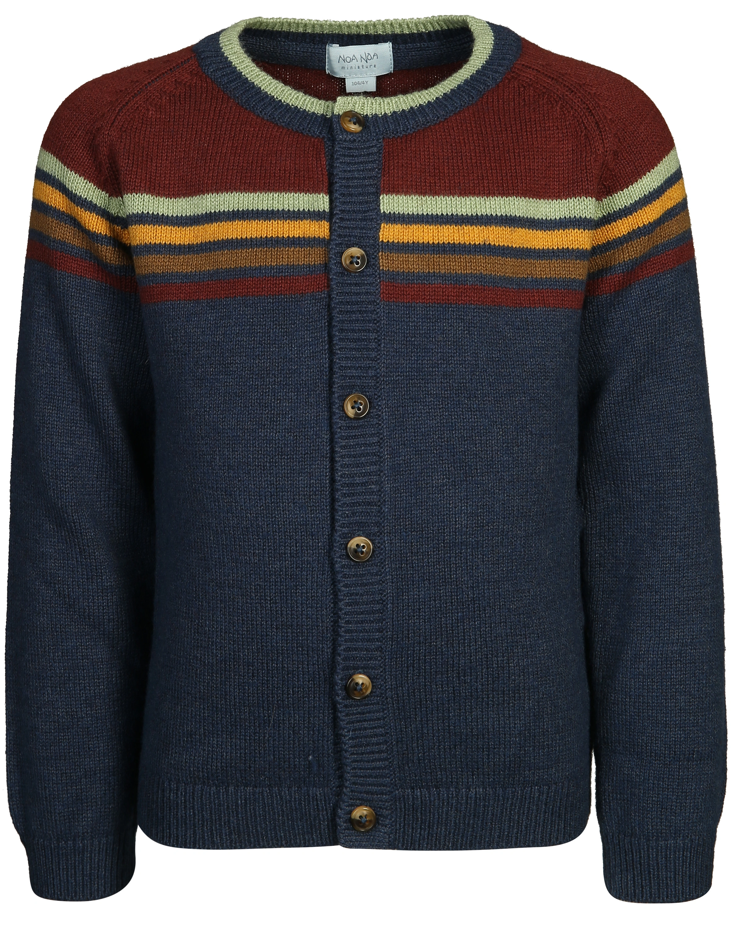Strickjacke MULTI STRIPED mit Wolle in art multicolour