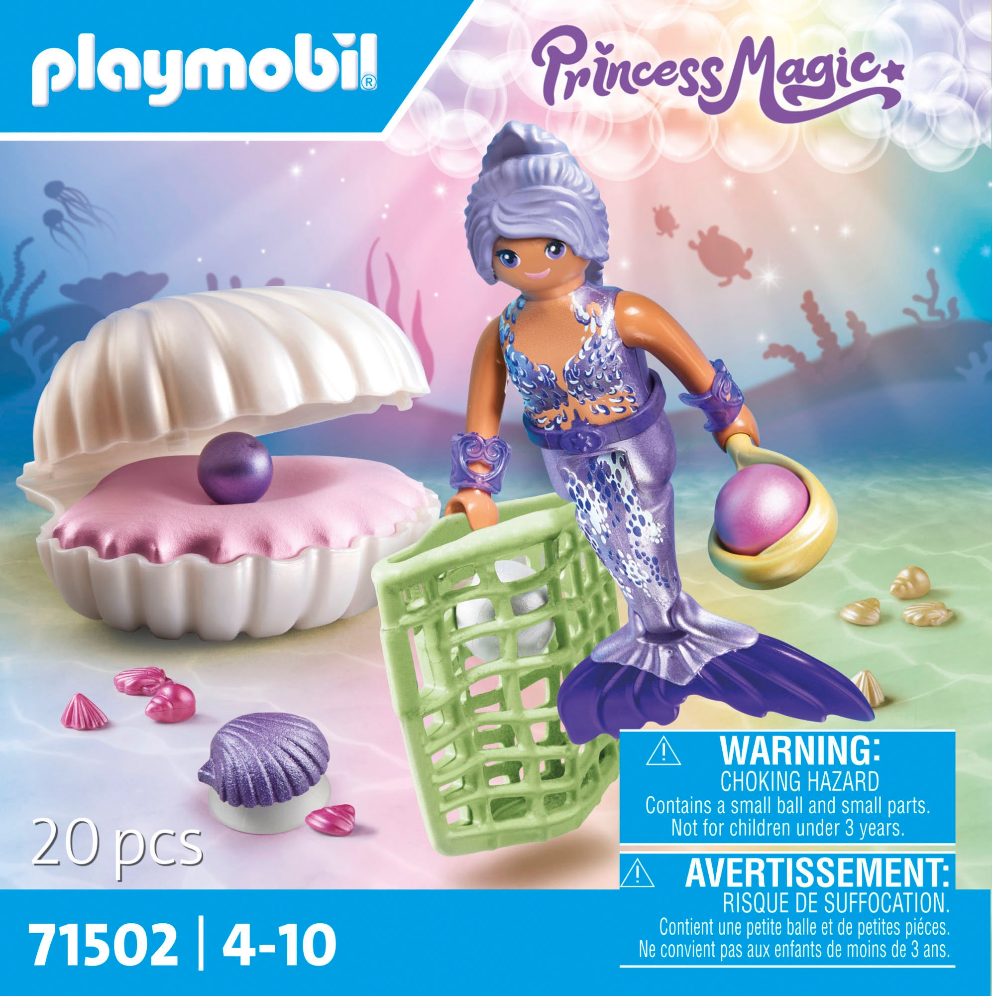 Playmobil® Konstruktions-Spielset »Meerjungfrau mit Perlmuschel (71502), Princess Magic« Made in Europe