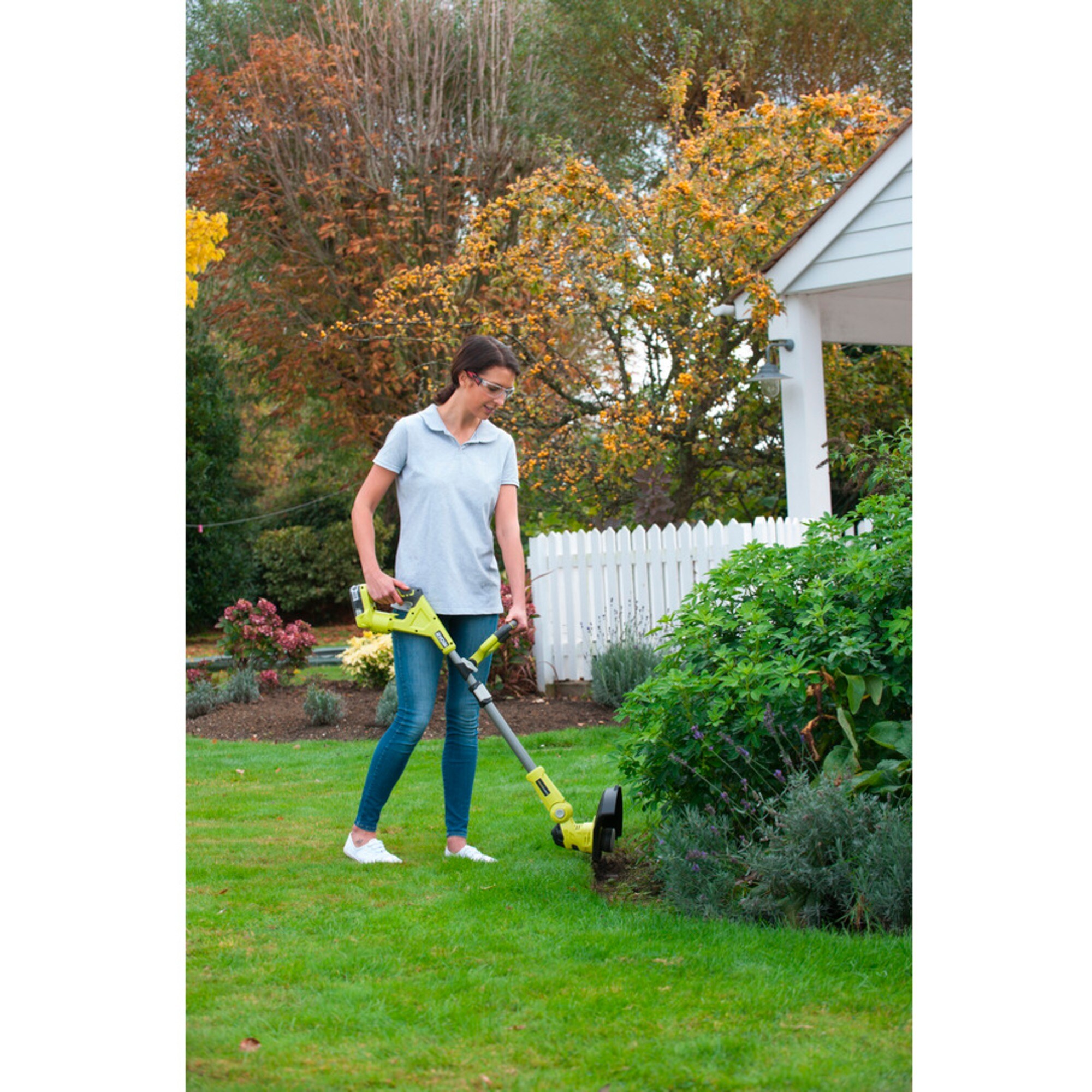 Ryobi Rasentrimmer ONE+ Hybrid-Rasentrimmer RLT1831H25F, 18Volt + Kabelbetrieb