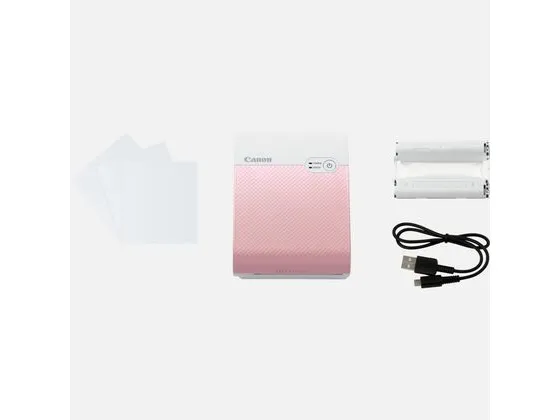 Canon SELPHY Square QX10 - Printer - farve - farvesublimering - 72 x 85 mm op til 0.7 min./side (farve) - Wi-Fi - pink