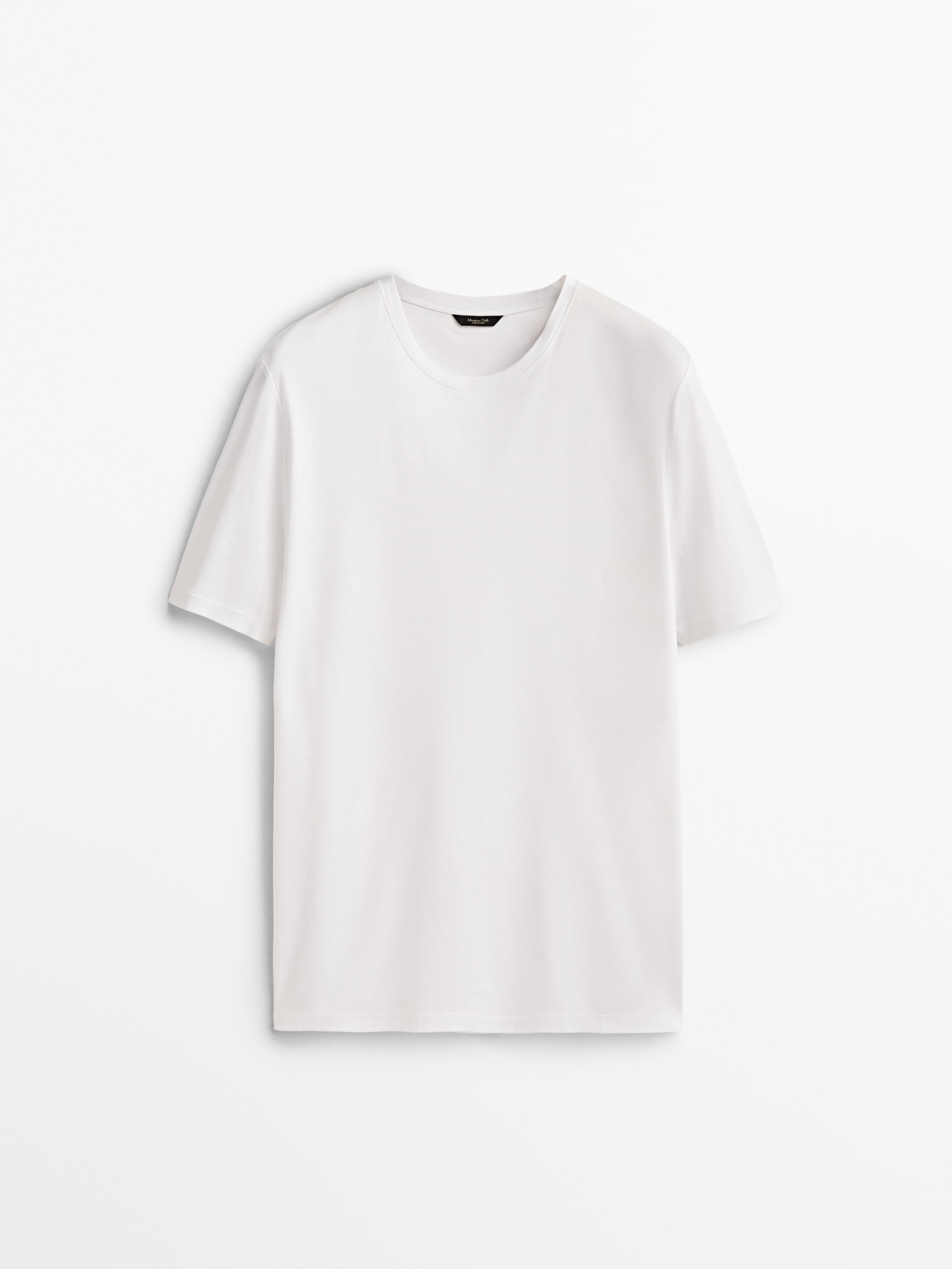 Camisa de manga curta em algodão mercerizado - BRANCA