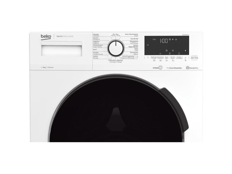 Beko Waschmaschine 50081466CH1 Links Frontloader mit 8 kg Ladekapazität