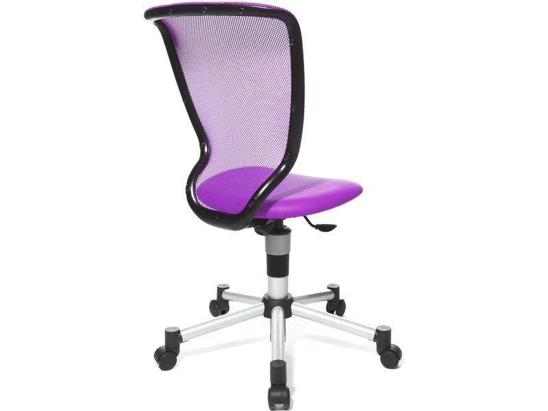 Topstar Kinder Bürostuhl Titan Junior, Lila Mitwachsender Design-Kinder- und Jugenddrehstuhl