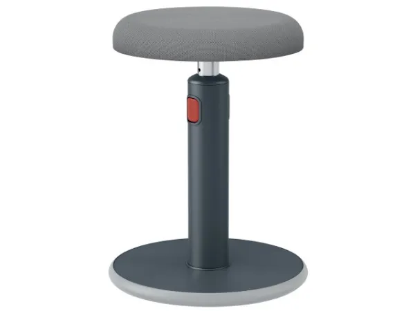 Leitz Ergo Cosy Active Sidde-stå balancestol 2-i-1 grå - højdejustering 46-79 cm
