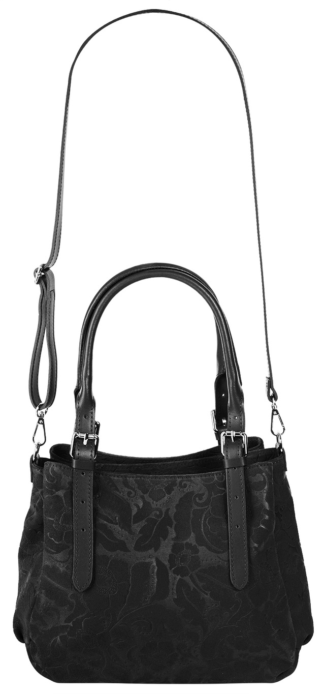 Samantha Look Henkeltasche echt Leder, Made in Italy