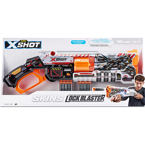 X-Shot Skins Lock Blaster med 16 pile