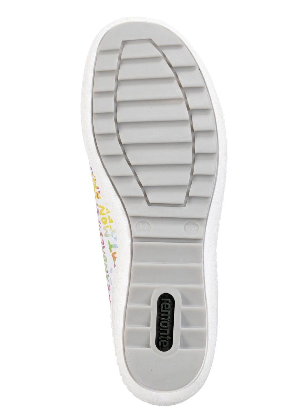 Remonte Sneaker aus beschichtetem, frech bedrucktem Leder