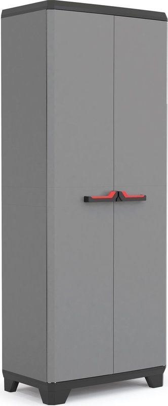 Keter - Stilo - Hoge Kast - Donkergrijs/Zwart - 3 Halve Planken