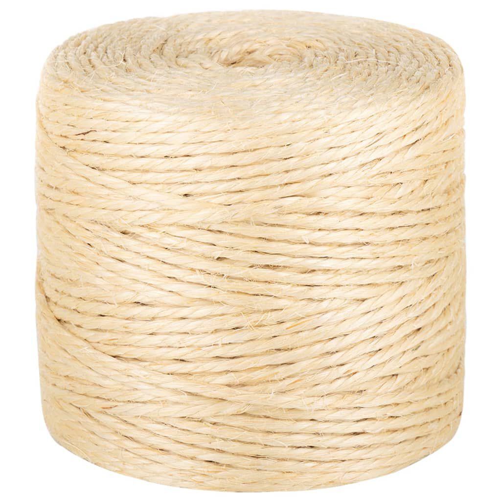 vidaXL Touw, 100% sisal, 4 mm, 50 m