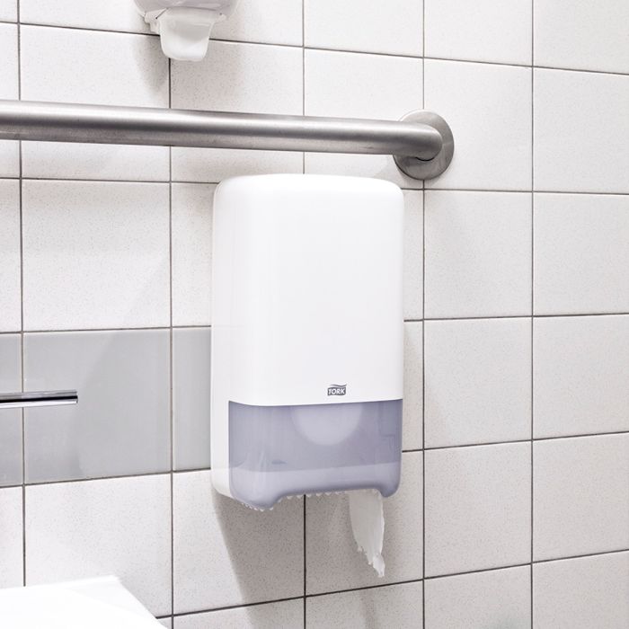 Tork 127510 toiletpapier T6 premium compact 3laags wit 70 mtr x 10 cm ds a 27 rollen (127510)