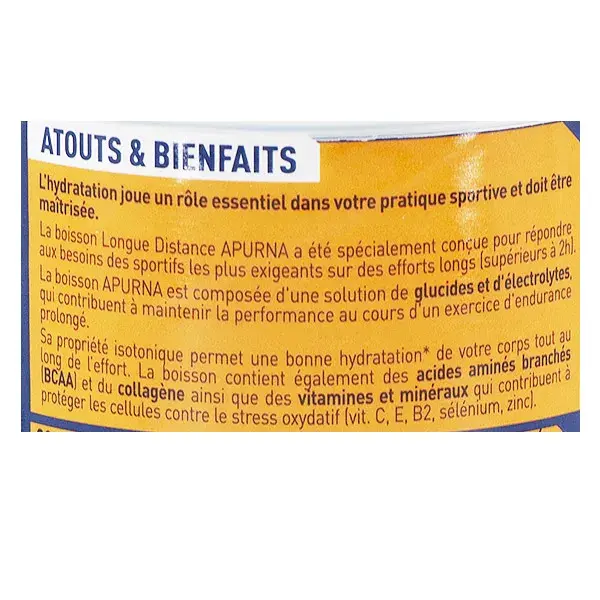 Bebida Hidratante Longa Distância Apurna Limão 500g