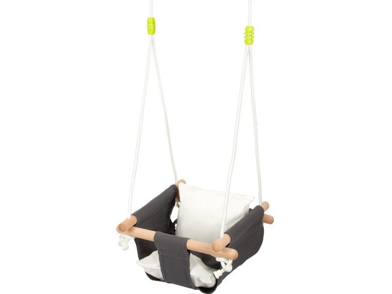 small foot Babyschaukel Komfort Babyschaukel aus Stoff mit Kissen und verstellbarem Gurt