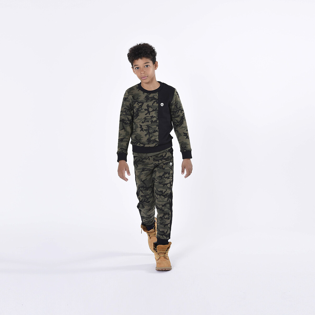 Suéter Timberland com gola redonda e mangas compridas