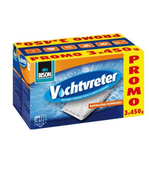 Bison Vochtvreter Navul Ultra - Ontvochtier - 3x450 g