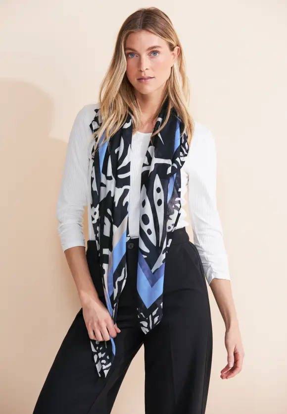 Modal Print Tuch - deep blue