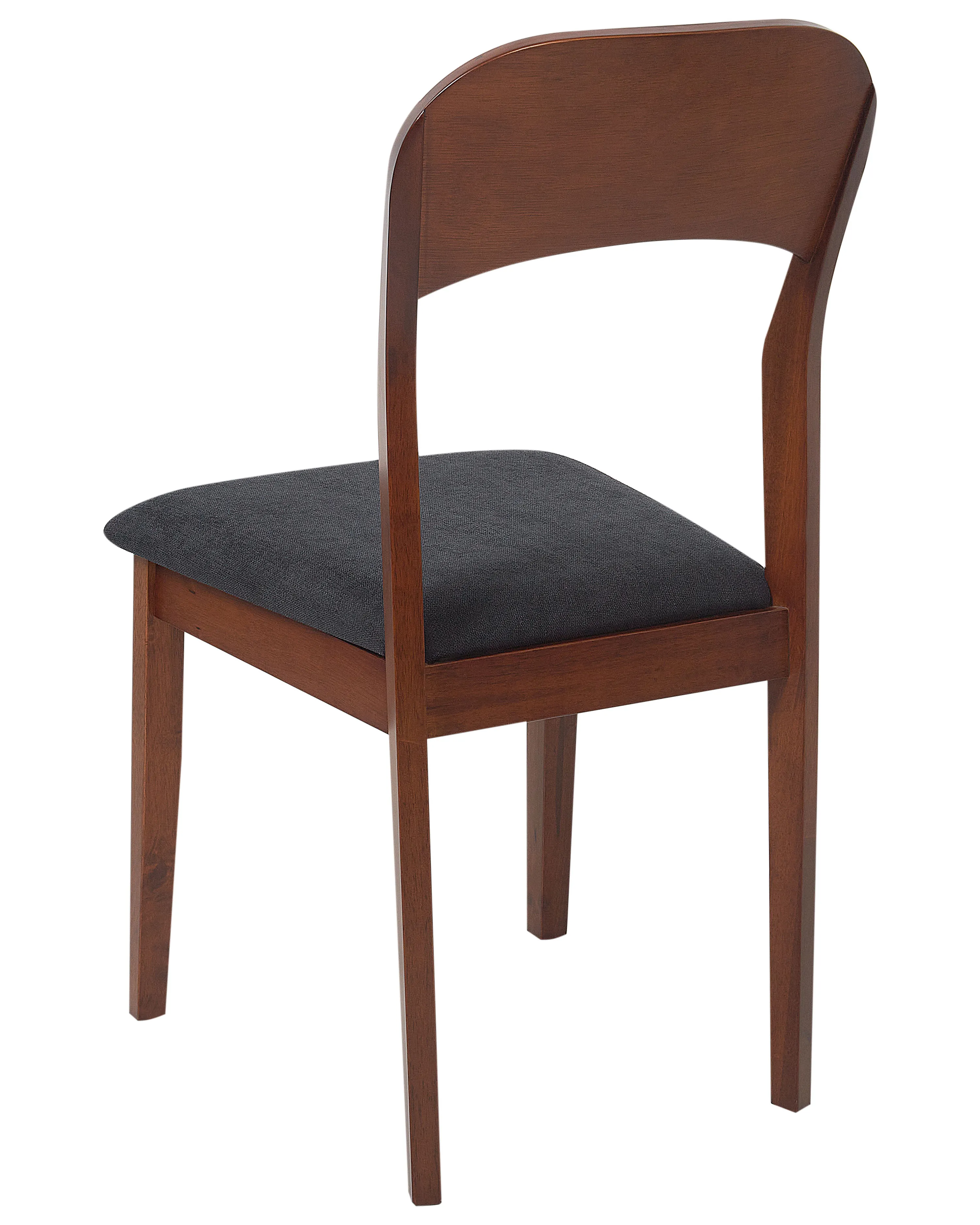 Set van 2 eetkamerstoelen ALVIN Hout Donkerbruin