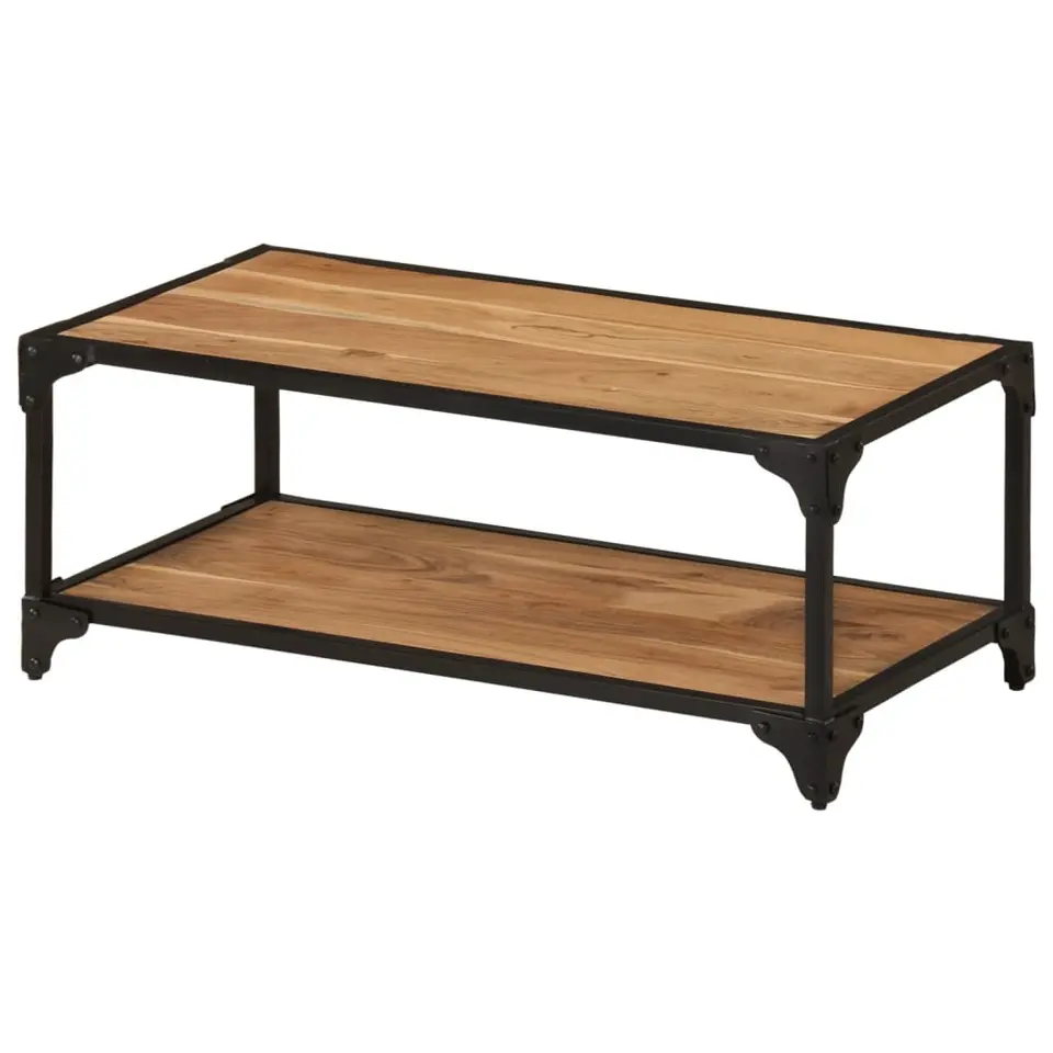 vidaXL - Salontafel - Bruin - Hout - 90 x 45 x 35 cm