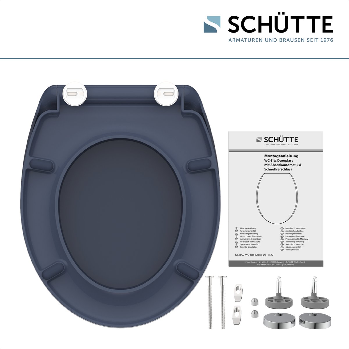 Schutte Miles toiletzitting duroplast met softclose en quick release beige