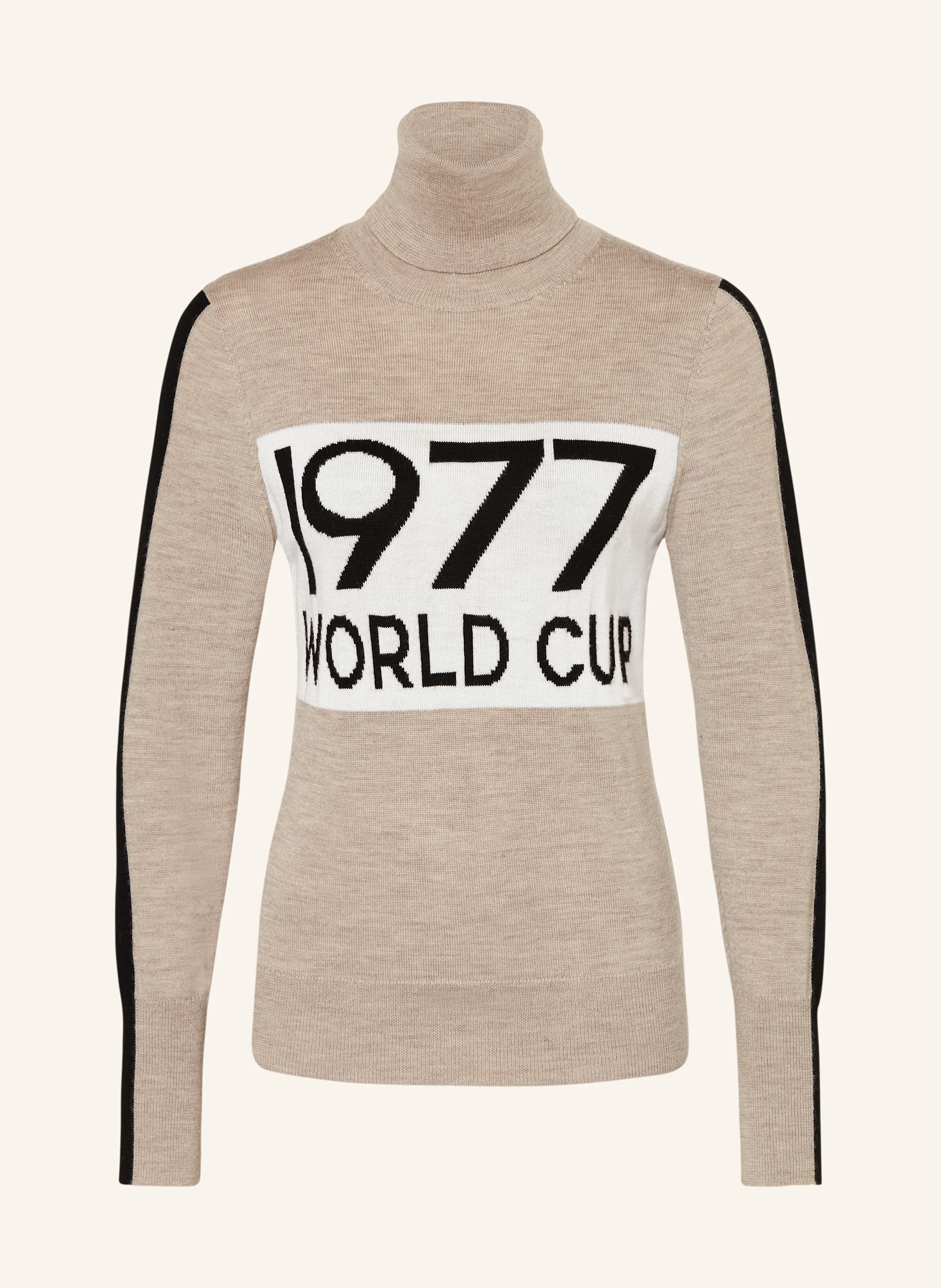 WE NORWEGIANS Rollkragenpullover WORLD CUP aus Merinowolle