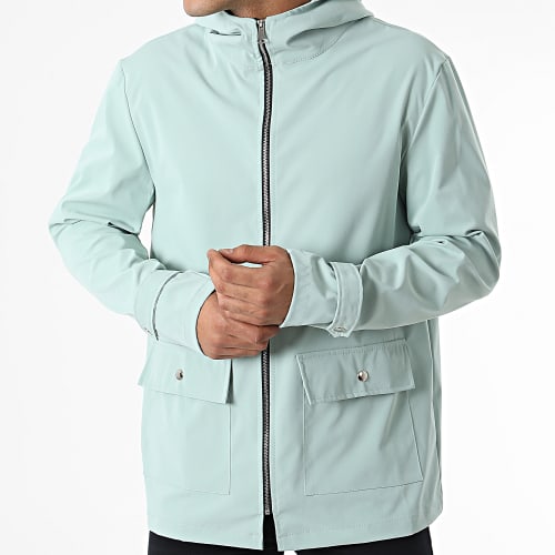 Veste Zippée Capuche Vert Clair
