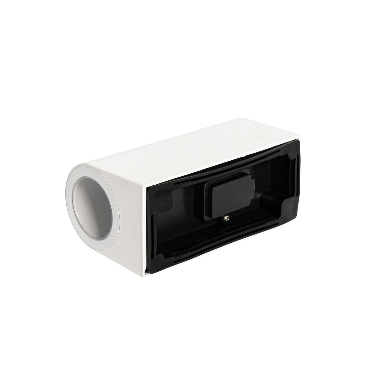 Moderne buiten wandlamp wit kunststof ovaal 2-lichts - Baleno