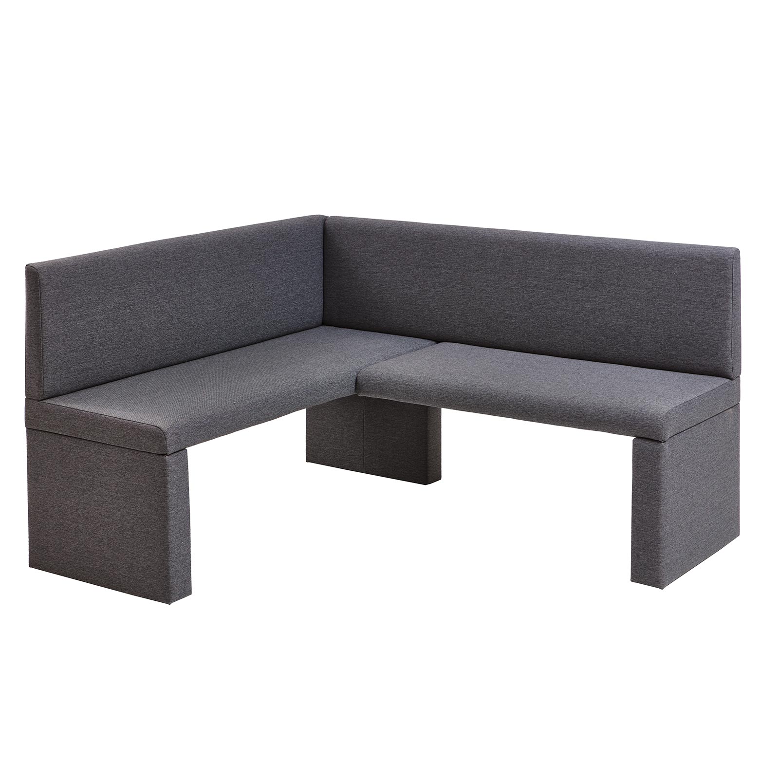 4-teilige Eckbankgruppe - graphit - Sonoma Eiche - 141x161 cm