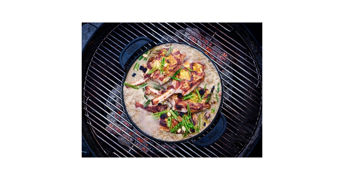 WeberBakplaat - Gourmet BBQ System grillroosters grillplaat  (Zwart)