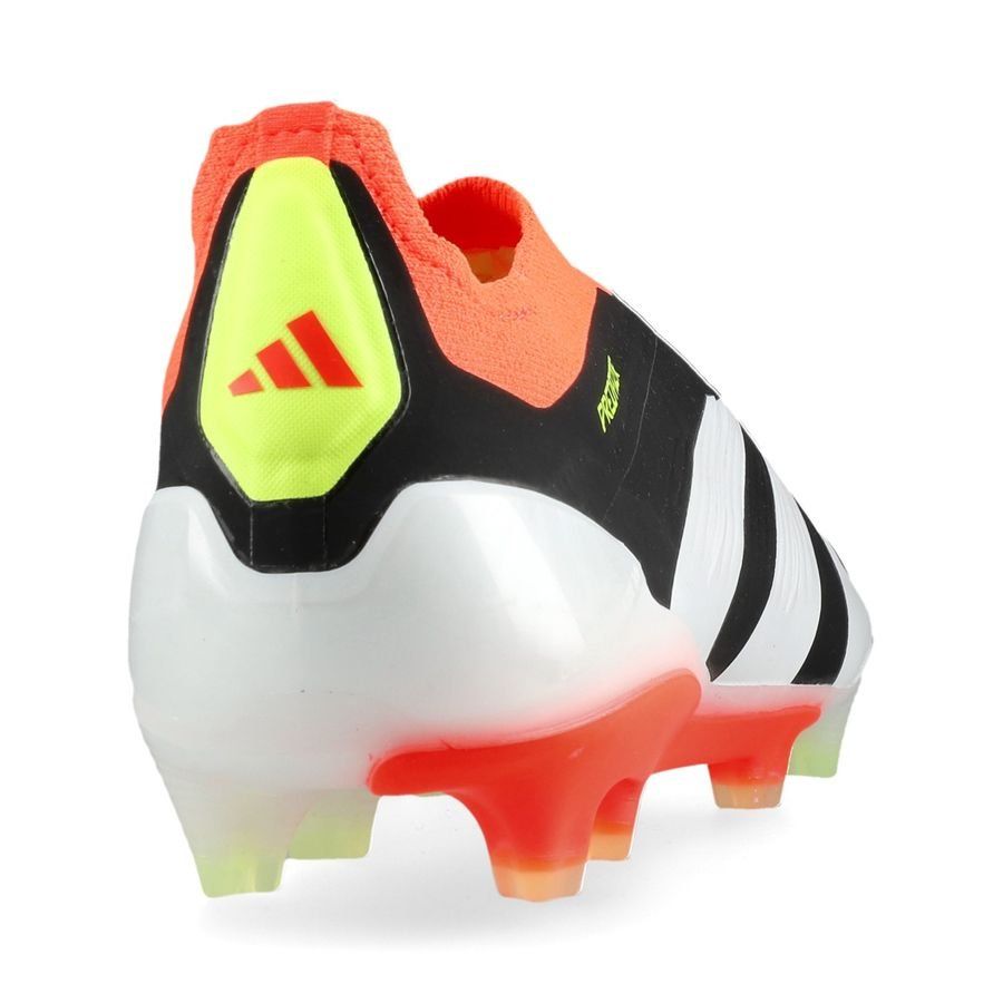 adidas Predator Elite Laceless FG Solar Energy - Noir/Blanc/Rouge