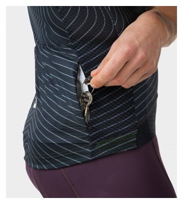 Maillot Manches Courtes Alé Zig Zag Noir