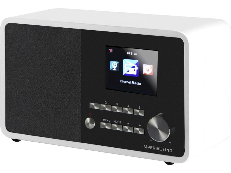 Imperial Internet Radio i110 Weiss Internetradio mit Wettervorhersage