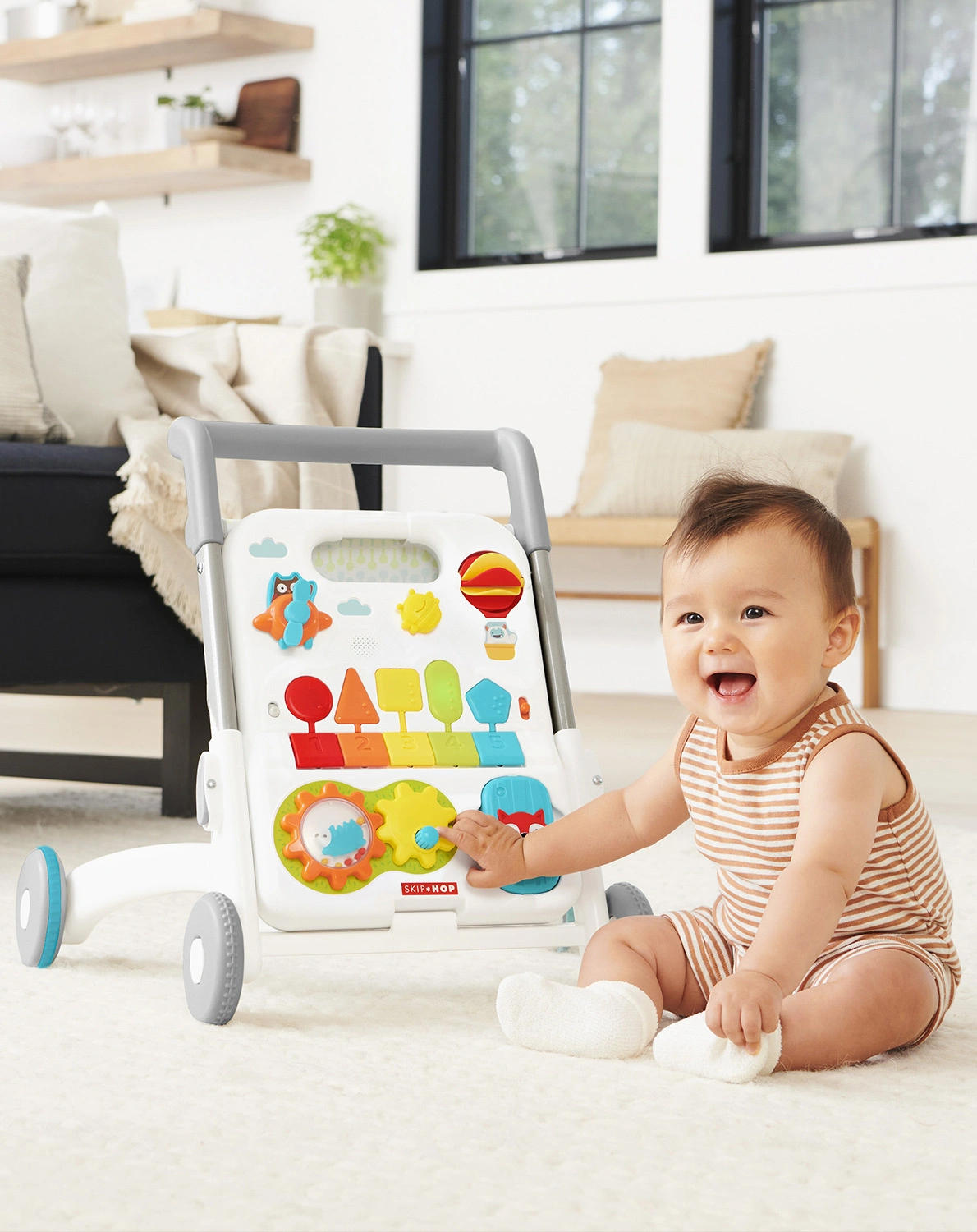 Lauflernwagen EXPLORE&MORE 4-in-1 in bunt