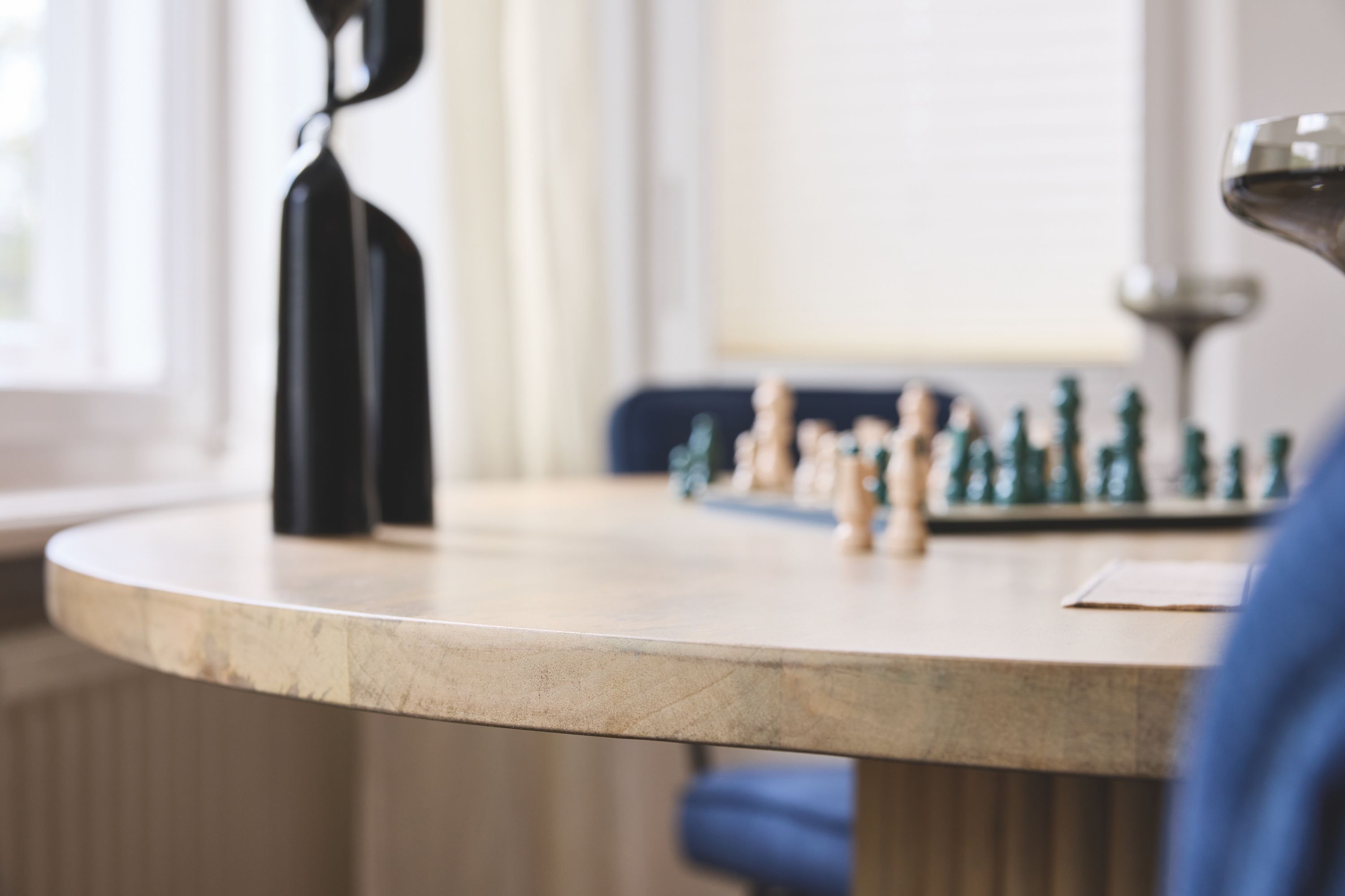 Esstisch 120x120cm Mangoholz Speisetisch Küchentisch Wohnzimmer Tisch rund