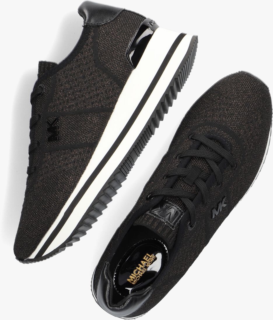 MICHAEL KORS zwarte michael kors lage sneakers monique knit trainer