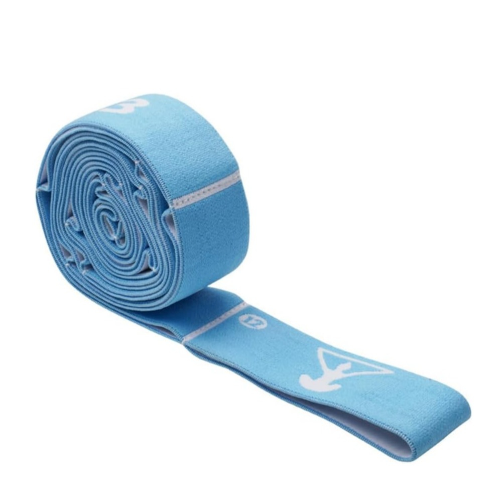 Stoff Fitness Übungsband / Widerstandsband / Gymnastikband für Training / Yoga / Pilates - Blau