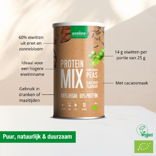 Purasana Pea Sunflower Protein Mix Cacao 400GR