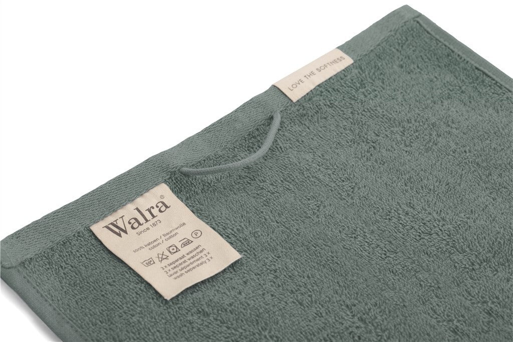Walra - Gastendoek Soft Cotton (PP) - 2x 30x50 - Legergroen