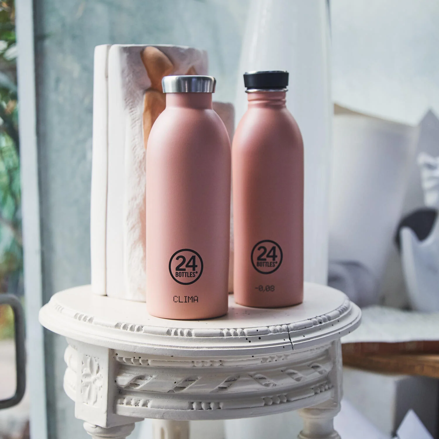 24Bottles  Clima flaske, Dusty pink - 500 ml.