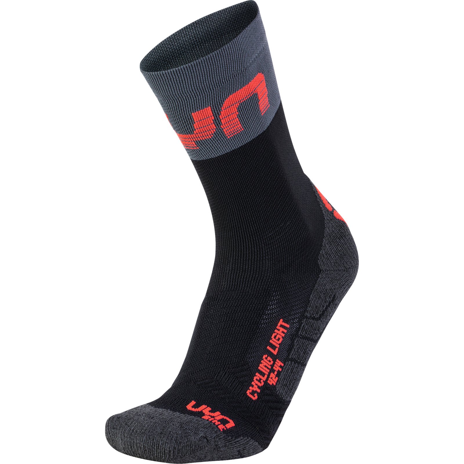 UYN Herren-Socken Cycling Light 35-38, schwarz