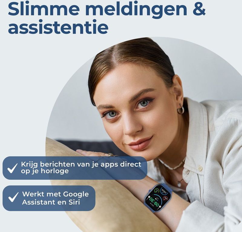 Denver - SWC187 - Smartwatch - Zwart - AMOLED Display - Bluetooth