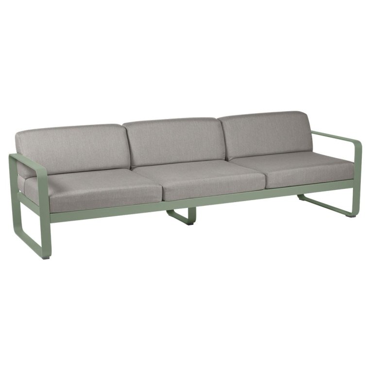 Fermob Bellevie 3-zits loungebank kussen grey taupe Cactus