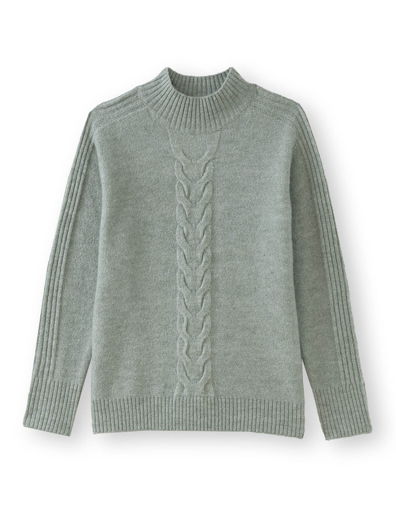 Pull col montant en jersey envers