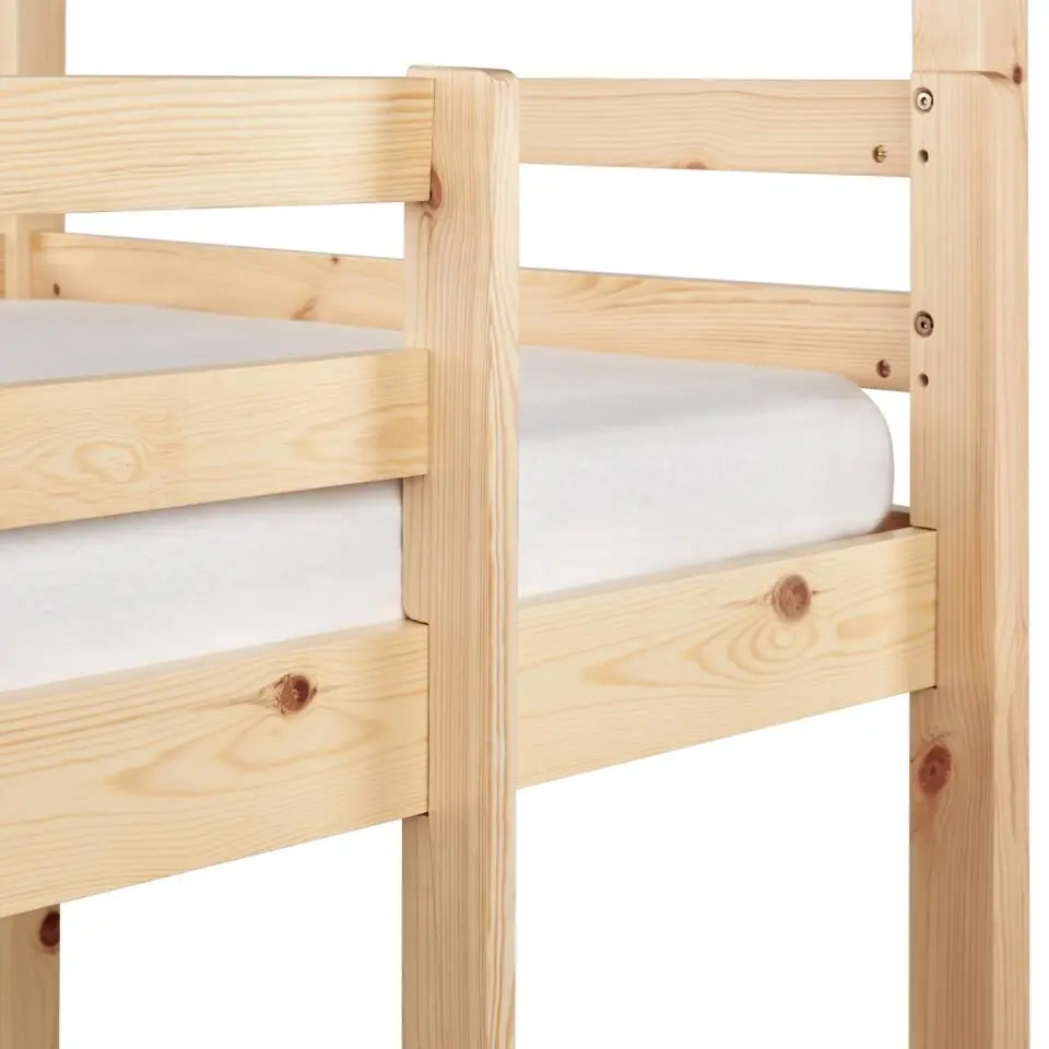 GIRGOLS - Stapelbed - Lichtbruin - 90 x 200 cm - Dennenhout